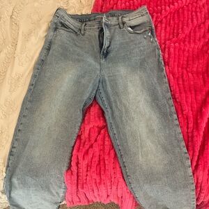 Old navy, light wash jeans, size 14